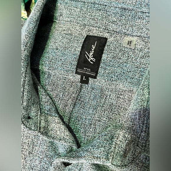 HOWE Men's gray/blue Creative Workforce #65 long sleeve button down size L - Picture 9 of 13